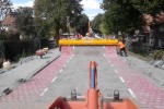 Bestratingsmachine - bestraten met fietspad
