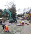 Tegelklem met minigraver